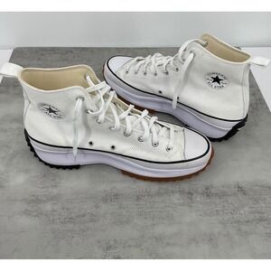 Converse Chuck Taylor Run Star Hike Platform High‎ Top White Black Gum Men's 13